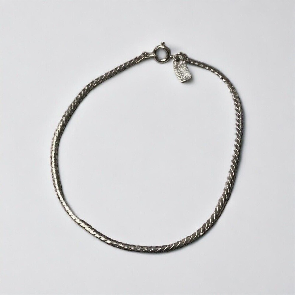 Vintage Act II Silver Tone Chain Bracelet